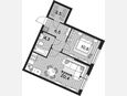 2-комнатная квартира, 45.50 м², 2/19 этаж фото 0