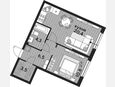 2-комнатная квартира, 45.50 м², 2/19 этаж фото 0