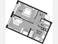 2-комнатная квартира, 47.90 м², 6/19 этаж фото 0