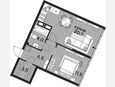2-комнатная квартира, 46.20 м², 19/19 этаж фото 0
