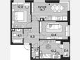 4-комнатная квартира, 67.40 м², 6/16 этаж фото 0