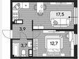 2-комнатная квартира, 37.80 м², 11/16 этаж фото 0