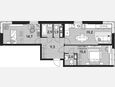 3-комнатная квартира, 66.10 м², 15/16 этаж фото 0