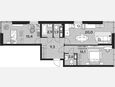 3-комнатная квартира, 68.10 м², 16/16 этаж фото 0