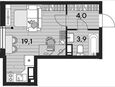 Студия, 26.90 м², 15/16 этаж фото 0