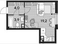 Студия, 27.10 м², 4/16 этаж фото 0