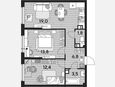 3-комнатная квартира, 57.30 м², 9/16 этаж фото 0