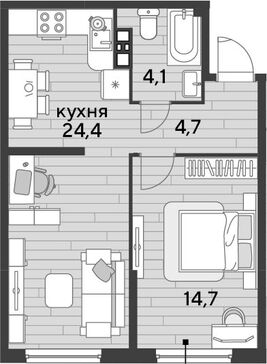 2-комн. квартира фото 0
