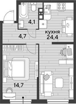 2-комн. квартира фото 0