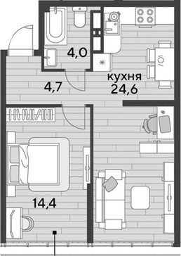 2-комн. квартира фото 0