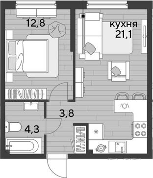 2-комн. квартира фото 0