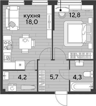 2-комн. квартира фото 0