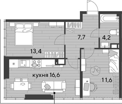 3-комн. квартира фото 0