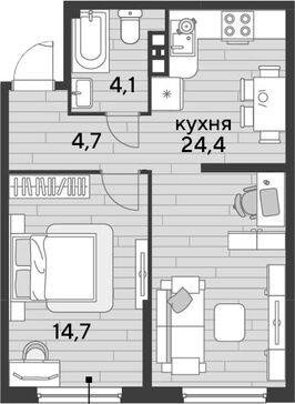 2-комн. квартира фото 0