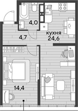 2-комн. квартира фото 0