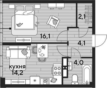 1-комн. квартира фото 0