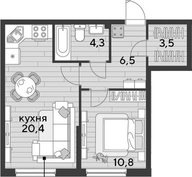 2-комн. квартира фото 0