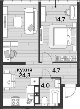 2-комн. квартира фото 0