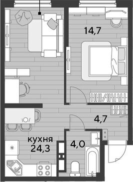 2-комн. квартира фото 0