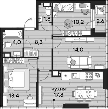 4-комн. квартира фото 0