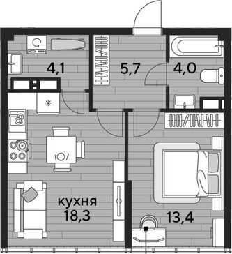 2-комн. квартира фото 0