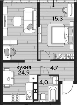 2-комн. квартира фото 0