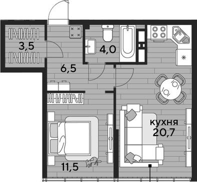 2-комн. квартира фото 0