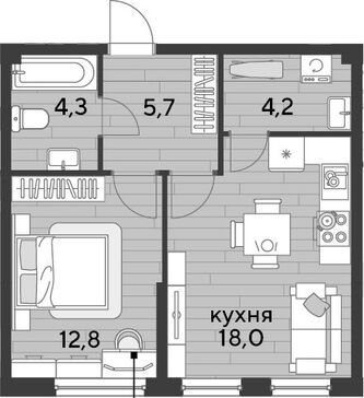 2-комн. квартира фото 0