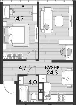 1-комн. квартира фото 0
