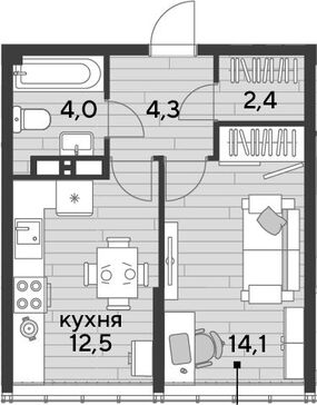 1-комн. квартира фото 0