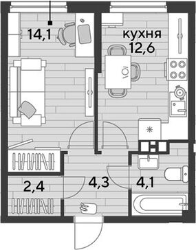 1-комн. квартира фото 0