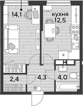 1-комн. квартира фото 0