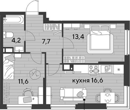3-комн. квартира фото 0