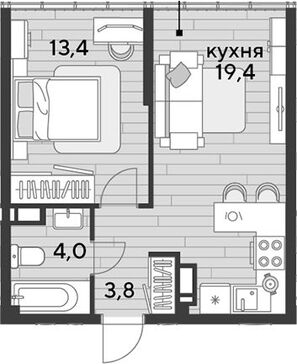 2-комн. квартира фото 0