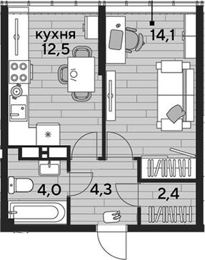 1-комн. квартира фото 0