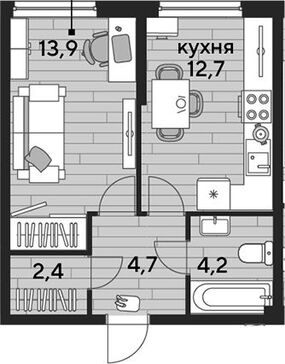 1-комн. квартира фото 0