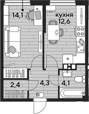 1-комн. квартира фото 0