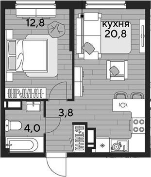 2-комн. квартира фото 0