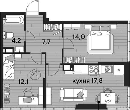 3-комн. квартира фото 0