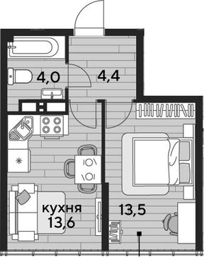 1-комн. квартира фото 0