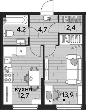 1-комн. квартира фото 0