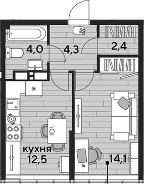 1-комн. квартира фото 0