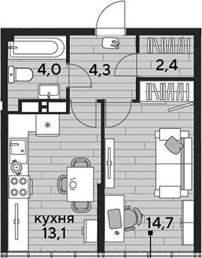 1-комн. квартира фото 0