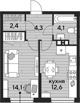 1-комн. квартира фото 0