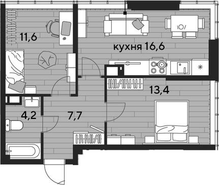 3-комн. квартира фото 0
