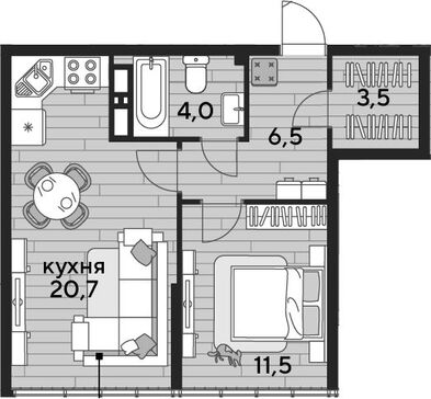 2-комн. квартира фото 0