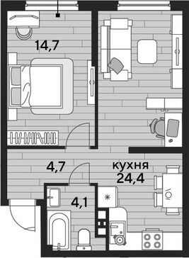 2-комн. квартира фото 0