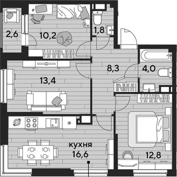 4-комн. квартира фото 0