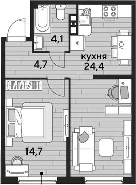 2-комн. квартира фото 0