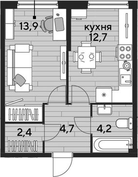 1-комн. квартира фото 0